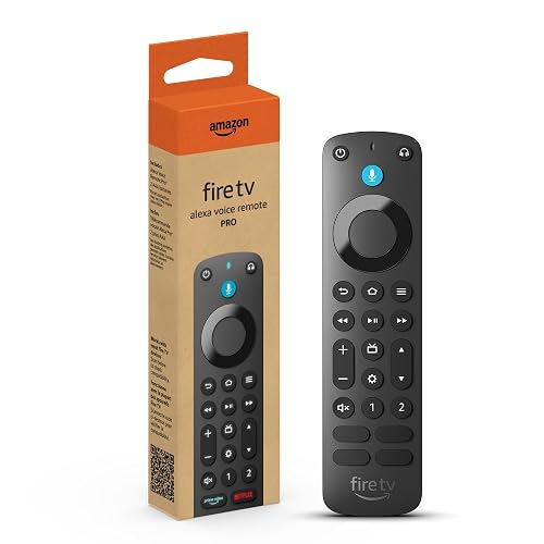Amazon Fire TV Alexa Voice Remote Pro (newest model), includes remote finder, TV controls and backlit buttons (requires compatible Fire TV device)