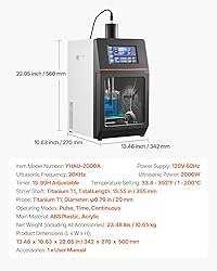 VEVOR 2 in 1 Ultrasonic Homogenizer, 2000W