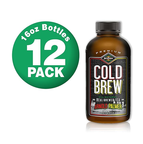 ARIZONA COLD BREW GREEN TEA – PREMIUM COLD BREW ICED TEA (PACK OF 12)