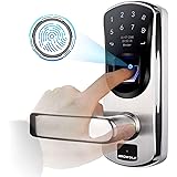 Fingerprint Door Lock, Ardwolf A60 Keyless Entry Biometric Door Locks with Left-Handle, Smart Front Door-Lock with…
