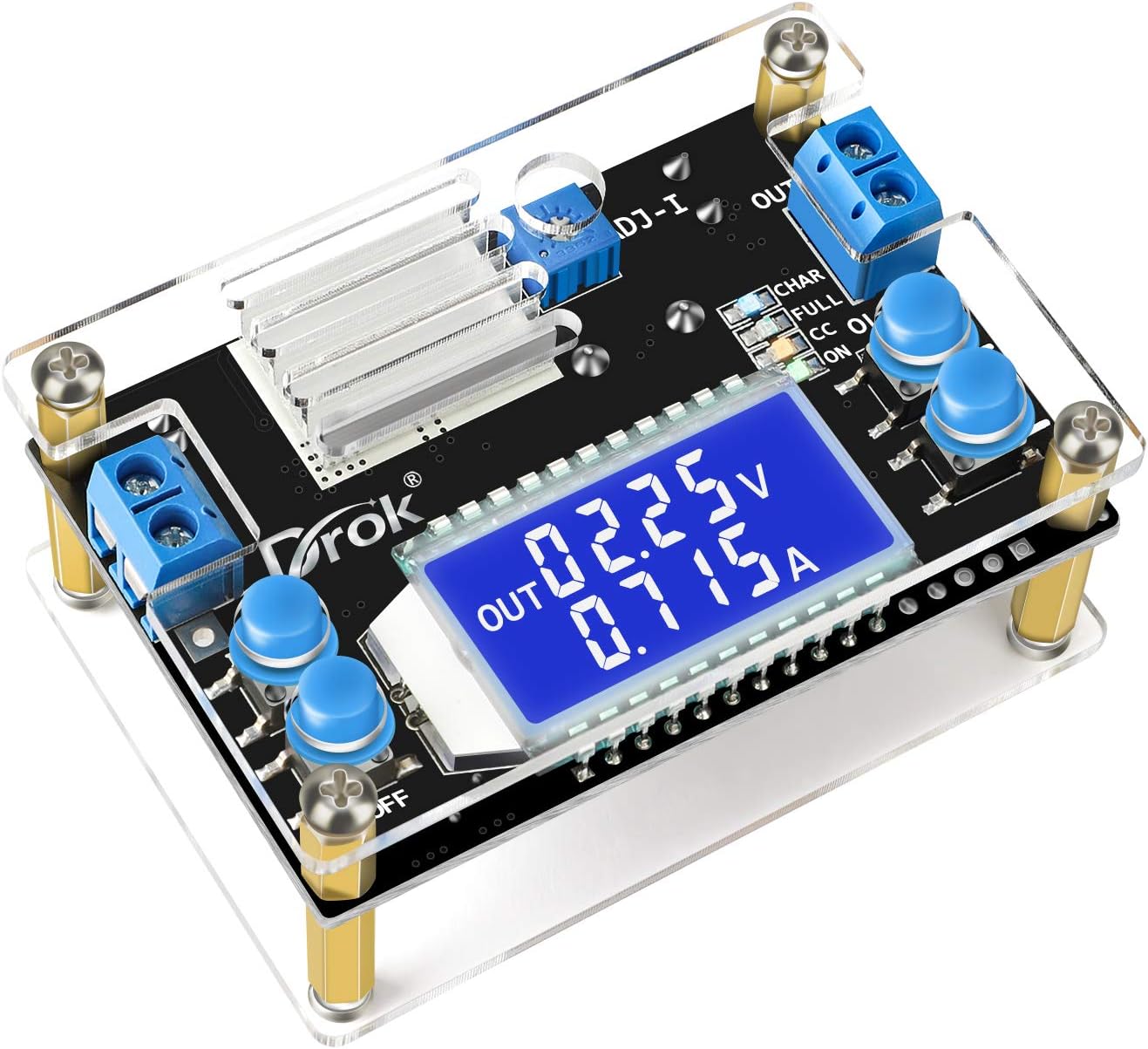 Amazon Com Buck Converter 12v To 5v Drok Voltage Regulator Board Dc 6 5 36v 24v Step Down To Dc 1 2v 32v 12 V Volt Transformer Reducer 4 5a 75w Cc Cv Power Supply Module Home Audio