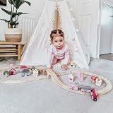 Bigjigs Toys Fairy Figure of 8 Train Set 35 Pieces Wood Railway Gift 3+ view 7