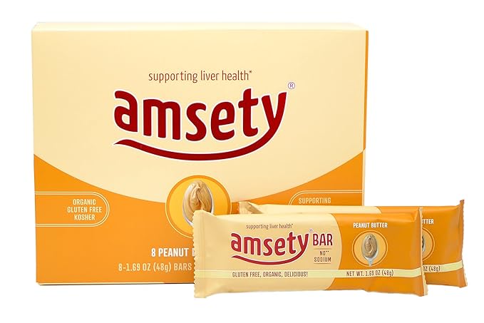 Amazon Com Amsety Nutrition Bars Peanut Butter Supports Liver