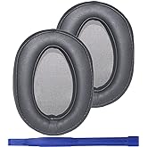 WH-H900N Replacement Ear Pads Protein PU Leather Ear Cushion Compatible with Sony WH-H900N and MDR-100ABN Headphones (Dark Gr