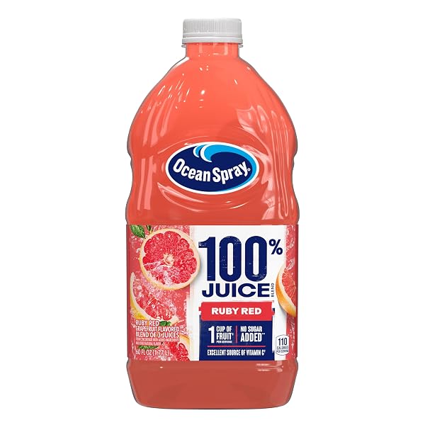 OCEAN SPRAY 100% JUICE, RUBY RED GRAPEFRUIT, 60...