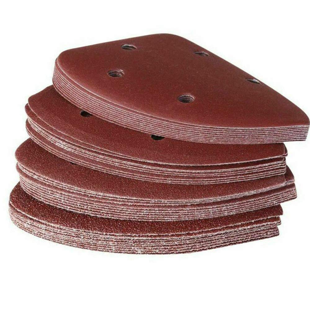 40 Pieces Sanding Sheets Assorted 60,80,120,240 Grit Hook and Loop Sanding Pads