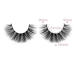 False Eyelashes Fluffy Mink Lashes Natural Wispy