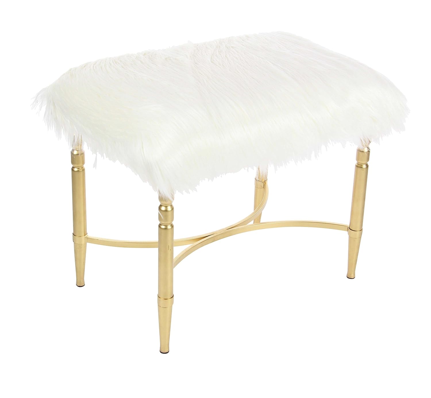 Deco 79Stool, White/Gold