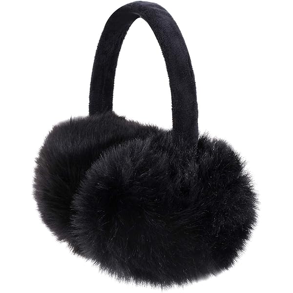 Hima 100% Real Rex Rabbit Fur Earmuff Made In The US (Baby Pink