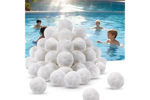 EverCrystal Pool Filter Balls - 1.5 lbs Reusable Pool Filter Balls for Sand Filter, Non-Clogging Pool Filter Media Balls for Swimming Pool, Fish Tank & Aquarium