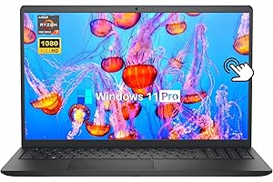 Dell Inspiron 15.6" FHD Touchscreen Laptop Computer, Windows 11 Pro, AMD Ryzen 7 7730U (8-Core) Processor, 16 GB 3200MHz RAM, 512 GB SSD, LED-Backlit Display, AMD Radeon Graphics, Wi-Fi, HD Webcam