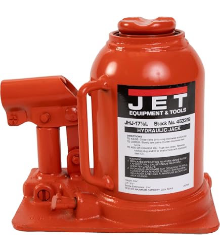 Amazon.com: Jet 22.5-Ton Hydraulic Bottle Jack w/Handle (JHJ-22-1