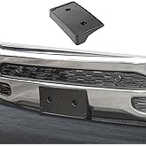 Jimen for Ram License Plate Holder, Front License Plate Frame Mount Bracket Compatible with Dodge Ram 2018-2024 (Carbon Fiber)