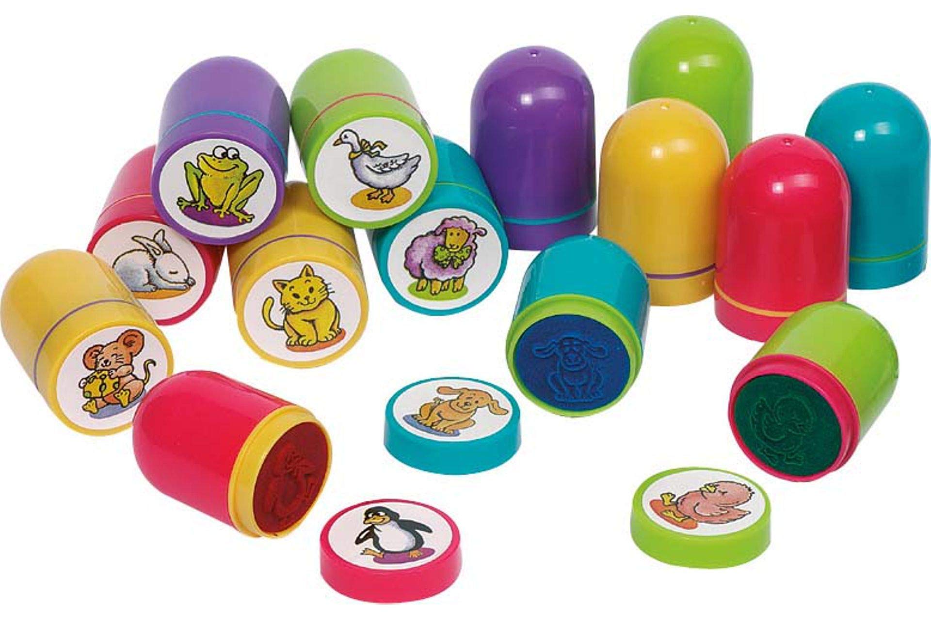 Goki Self-Inking Stamps With Animal Motifs, Plastic