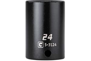 Capri Tools 3/8 in. Drive 24 mm Semi-Deep Impact Socket