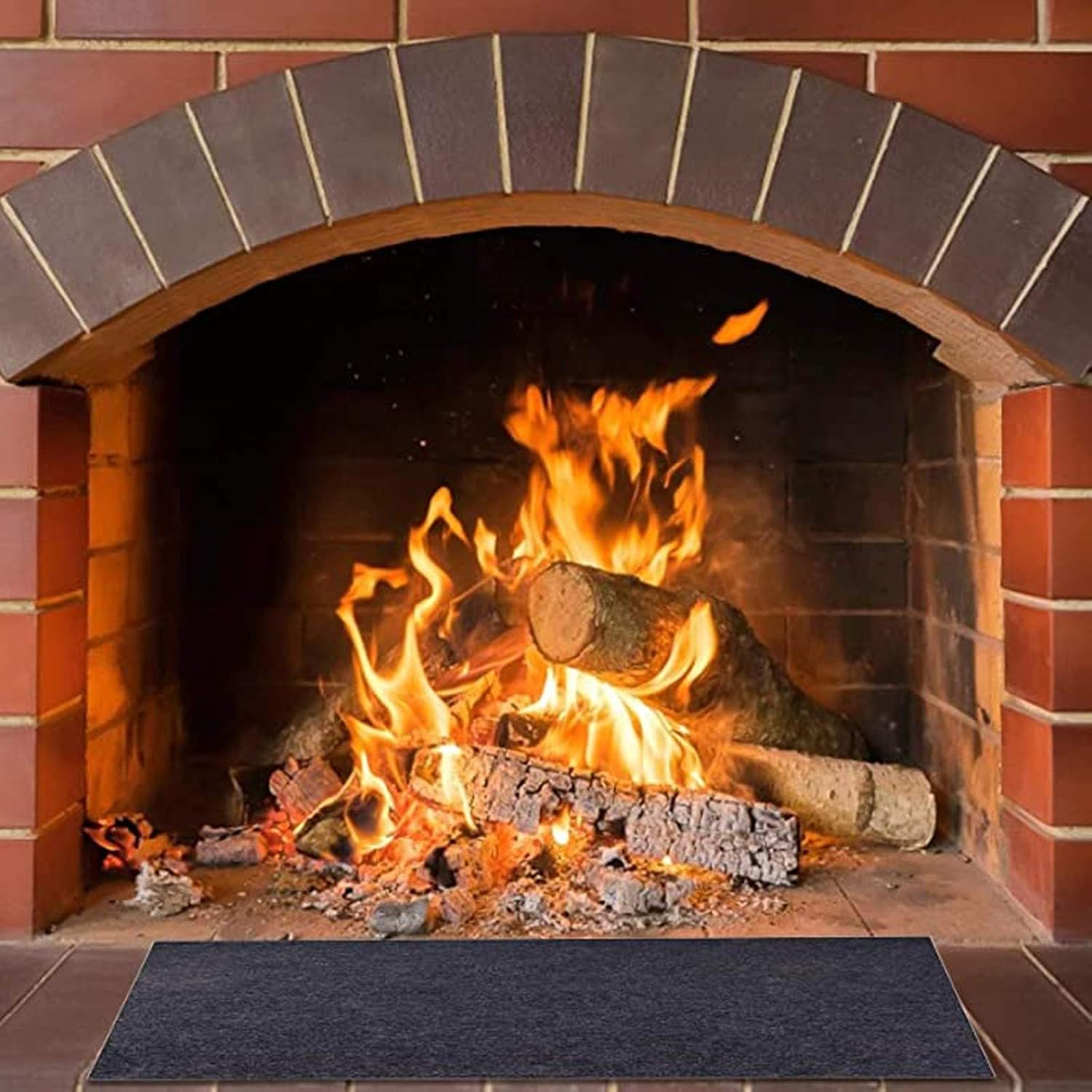 Fireproof Rug for Fireplace Fireside Mantelpiece Hearth Rug BBQ Floor