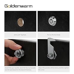 goldenwarm 6 Pack Tubular Cam Locks RV Storage