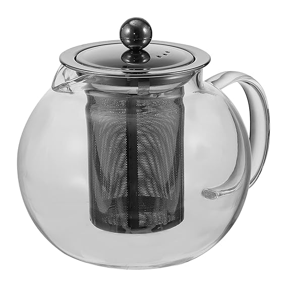 Buy TOPBATHY Tea Kettle Infuser Stovetop Glass Teapot with Removable Stainless Steel Strainer