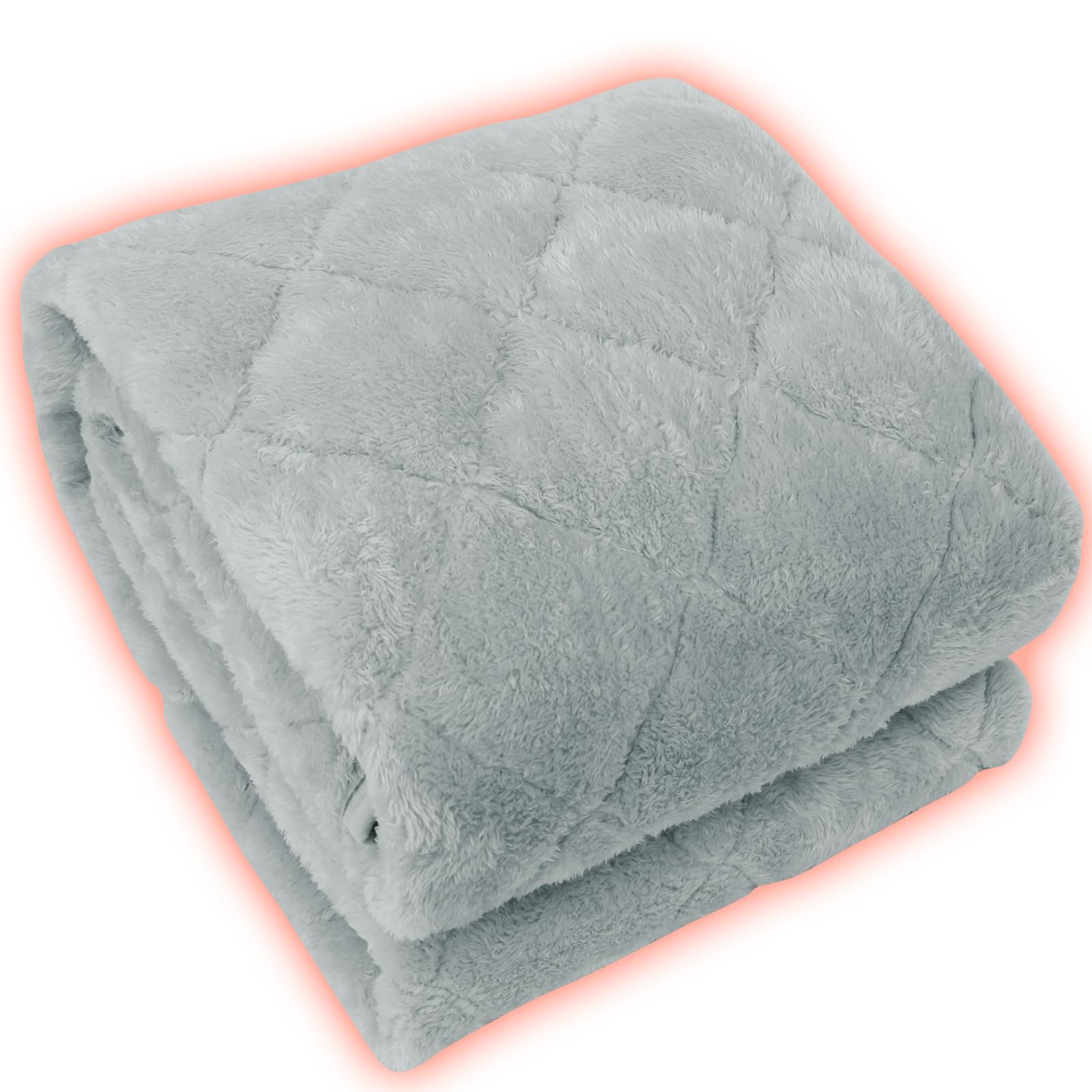 【極厚極上暖・帝人TEIJINマイティトップ綿使用】敷きパッド シングル 多重保温 アルミシート入り 吸湿発熱・蓄熱保温 しきぱっと 冬 接触温感 断熱 あったか 寒さ対策 マイクロファイバー フランネル 抗菌防臭防ダニ 洗える 100x200cm グレー LIFERISE商品画像