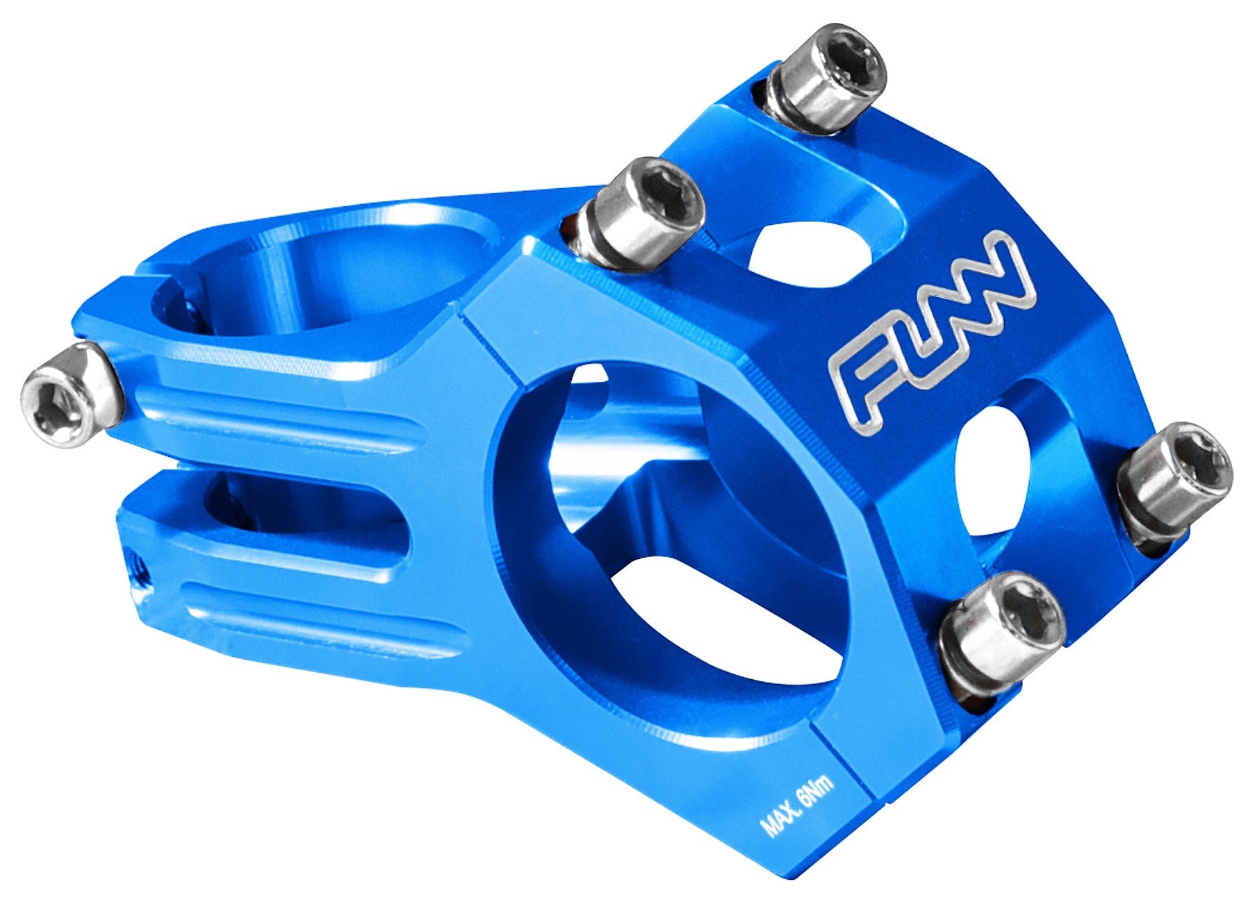 Funn Funnduro MTB Stem with 31.8mm Bar Clamp - The Ultimate Ultralight and Tough Alloy Bicycle Stem for Mountain Bike and BMX Bike, Length 60mm stem (Blue)