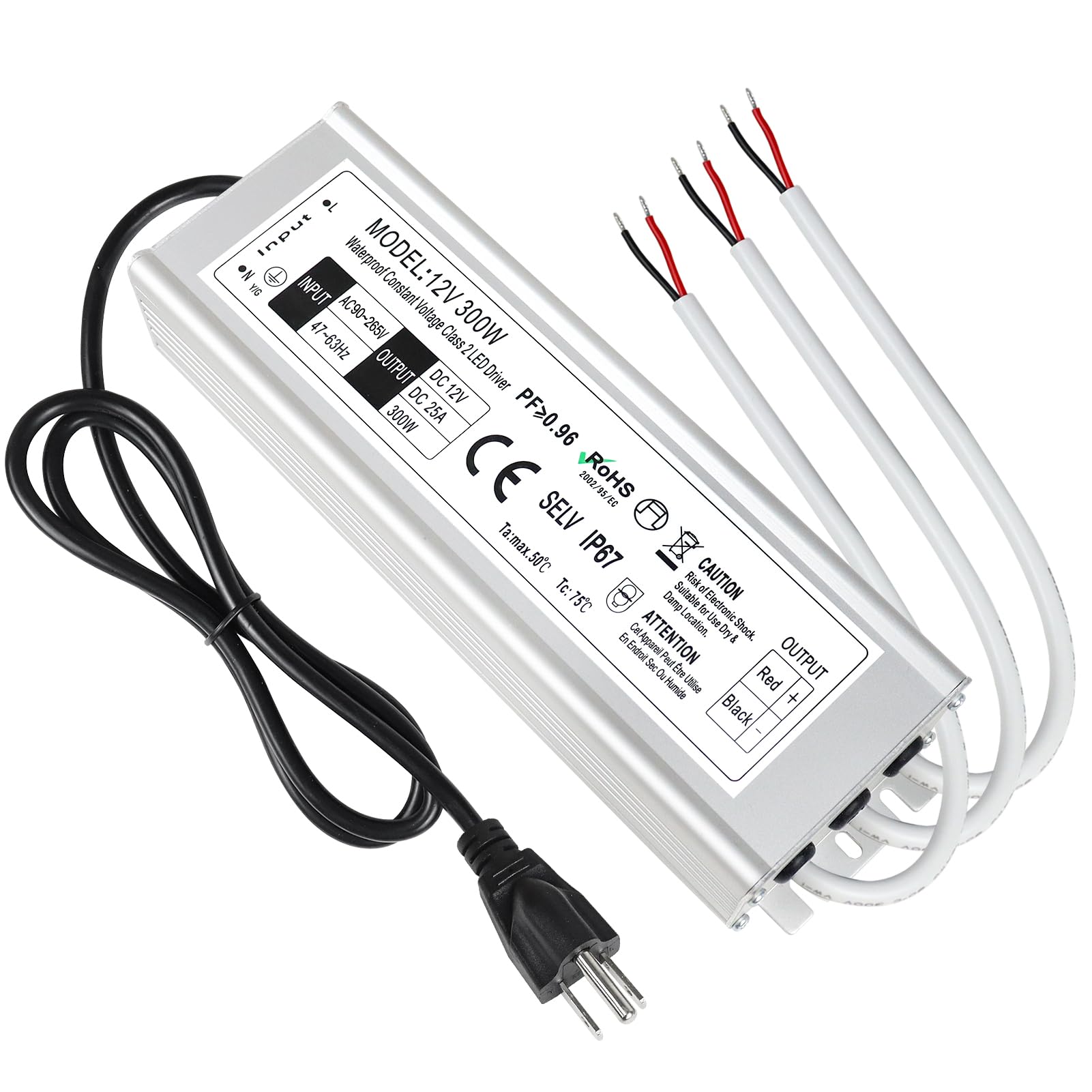 LightingWill LED Driver 300 Watts Waterproof IP67