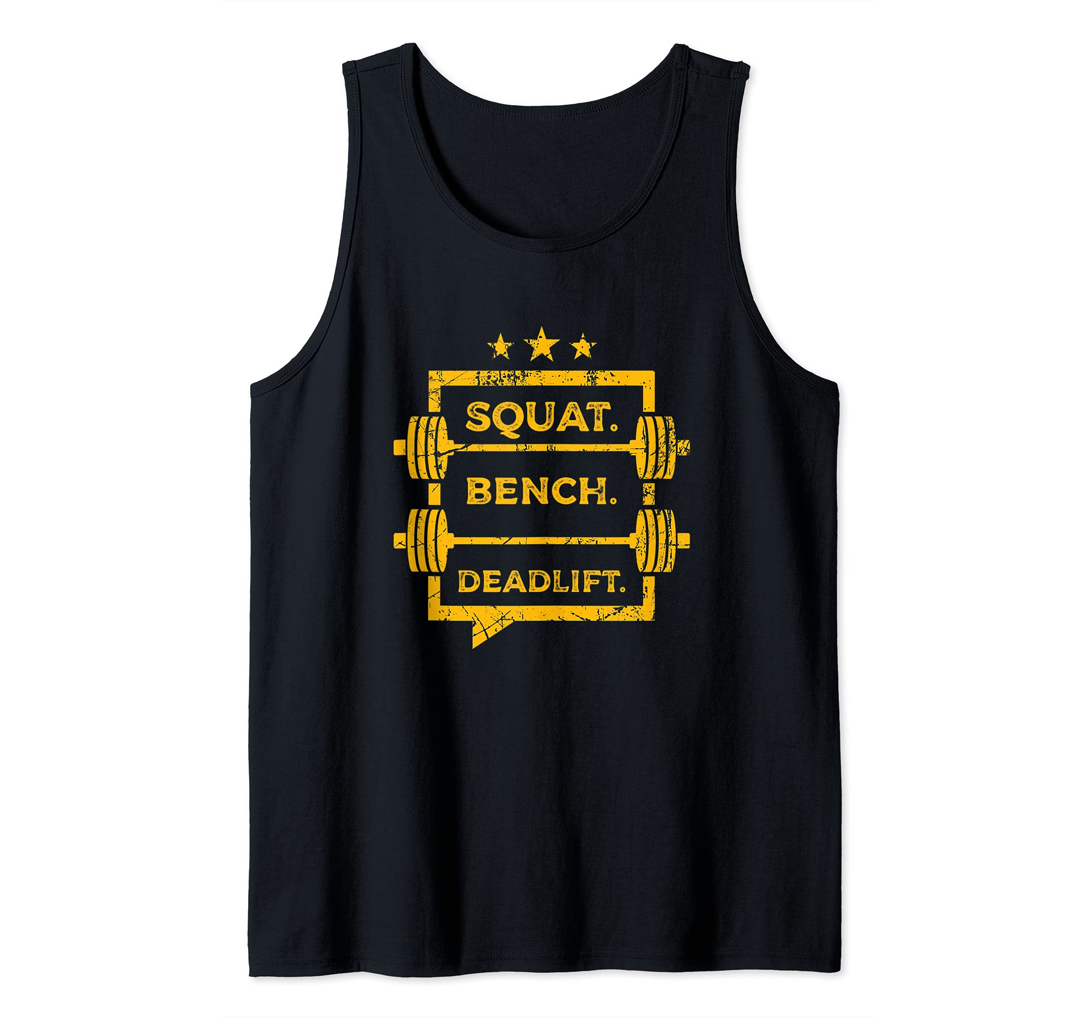 Cool Powerlifting Strength Training Barbell Tank Top