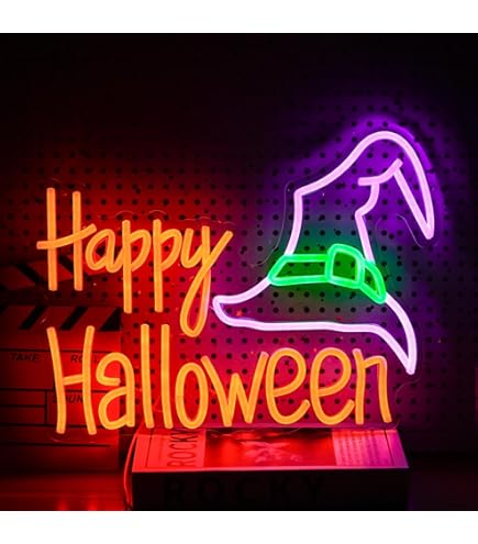Happy Halloween Neon Sign Led Halloween Neon Light Signs for Wall