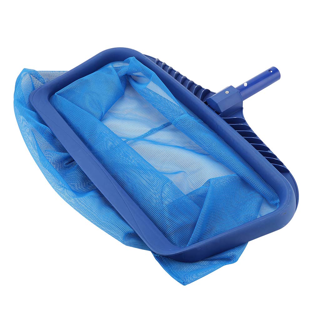 Lightweight Pool Leaf Skimmer Fine Mesh Deep Bag Cleaning Tool - Blue
