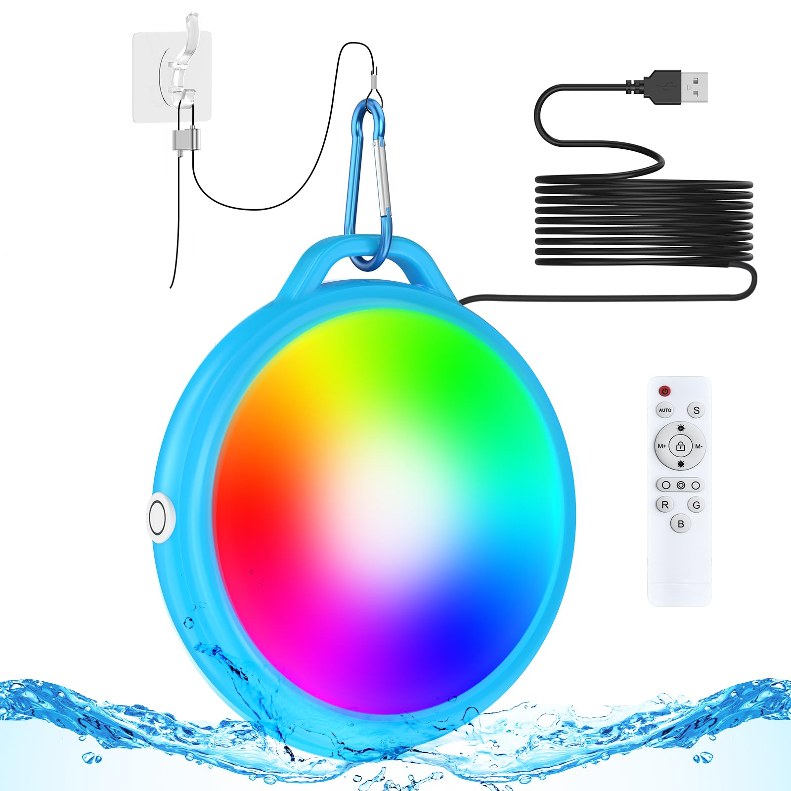 Led Pool Lights for Above Ground Pools with Remote Control, 10W RGB ...