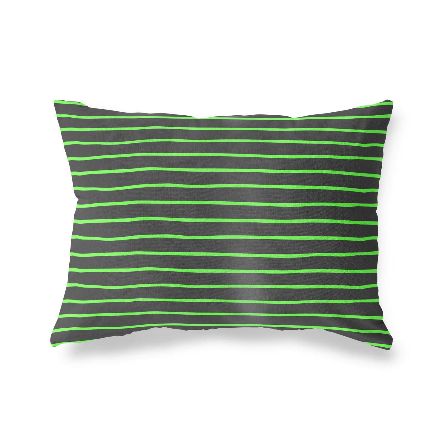 BonaMaison Decorative Cushion Cover, Neon Green Fume Throw Pillow Covers, Home Decorative Pillowcases for Livingroom, Sofa, Bedroom, Size: 45X60 Cm - Designed and Manufactured in Turkey