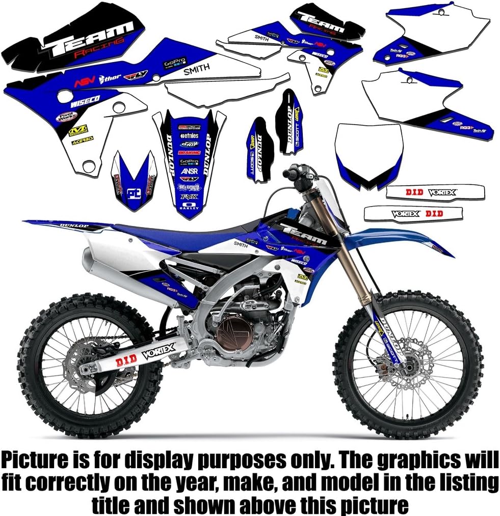 Team Racing Graphics kit compatible with Yamaha 2016-2018 WR 450F, EVOLV