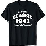 Gift for 80 Year Old: Vintage Classic Car 1941 80th Birthday T-Shirt