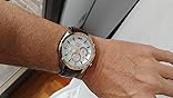 Seiko SSB306P1 Quartz Chronograph White Dial Stainless Steel Case Hardlex  Glass Brown Leather Strap Men's Watch