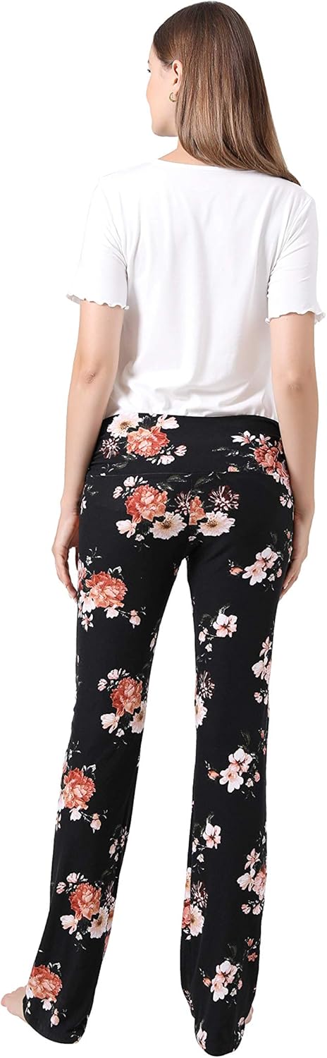 Women Maternity Pants Stretchy Comfy Wide Soft Palazzo Elastic Pregnancy Lounge Trousers at  Women’s Clothing store