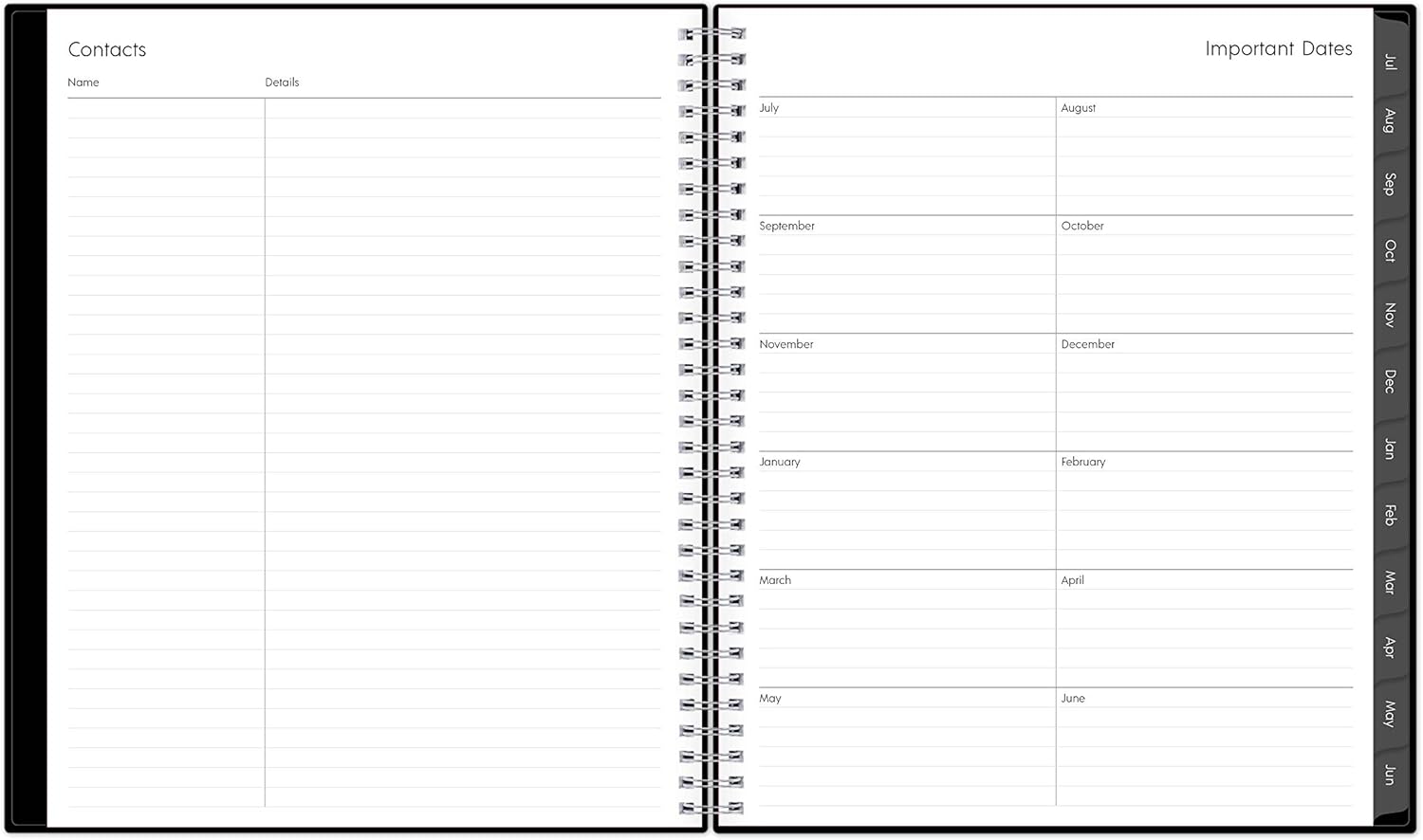 Blue Sky 2020-2021 Academic Year Monthly Planner, Flexible Cover, Twin-Wire Binding, 8" x 10", Enterprise : Office Products