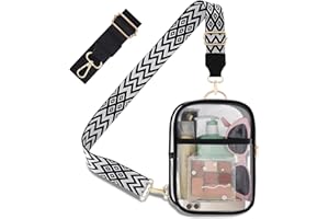 MOVOYEE Clear Bag for Stadium Events Approved Concerts Outdoors See Through Sports Fan Handbags & Purses