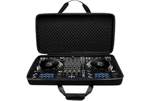 DR·AMIU Carrying Case Compatible with RANE ONE/Pioneer DJ DDJ-FLX6 4-deck/Hercules Inpulse T7 2 Deck Rekordbox and Serato DJ Controller Black