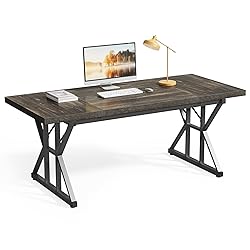 LITTLE TREE 70.8-Inch Large Executive Desk, Extra