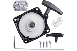 JINGKE MWMNUN Recoil Pull Starter with Claw Pawl Cog for 43cc 47cc 49cc 50c ATVs Pocket Dirt Bike Gas Scooters Pocket Bikes Mid-Bikes Mini-Choppers Small Quads with Claw Pawl Cog