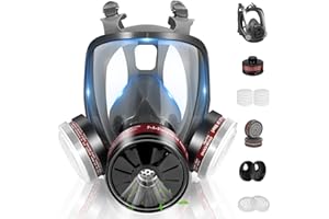 XIANZHO Respirator Gas Masks with Filters, Reusable Full and Half Face Gas Mask Against Organic Vapors, Chemical