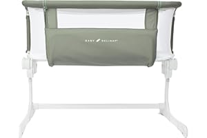 Baby Delight Beside Me Dreamer Bassinet | Bedside Sleeper & Baby Bassinet | 6-Position Height Adjustment | 100% GOTS Certified Organic Cotton Fabric | Organic Sage