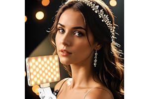 TeoTeeo Selfie Light,Rechargeable Selfie Light for iPhone, LED Light with 2500-9000K Dimmable, Portable Beauty Phone Light for Makeup,Selfie,Vlog,TikTok,Video,Reading