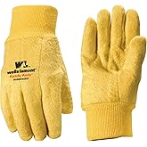 Wells Lamont Handy Andy Men's Yellow Chore Gloves with Rubber Lining, Large (635L)
