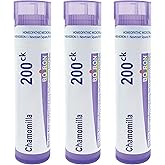 Boiron Chamomilla 200Ck to Alleviate Irritability, Restlessness, and Occasional Sleeplessness at Night - Pack of 3 (240 Pellets)