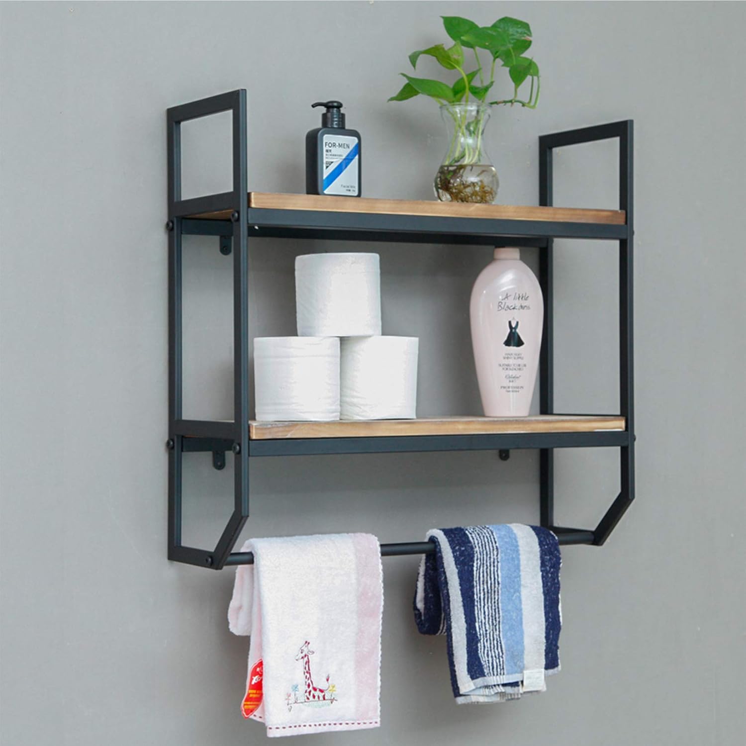 Wall shelf with towel rack Clearance