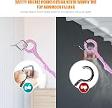 VISATOR Toy Hammock for Stuffed Animals Macrame Storage Net 55"x42" view 4