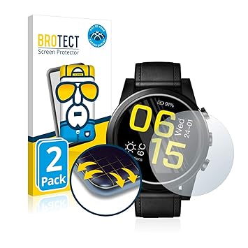 brotect Protector Pantalla Completa Compatible con Zeblaze Thor 4 Pro (2 Unidades) 3D Curvo