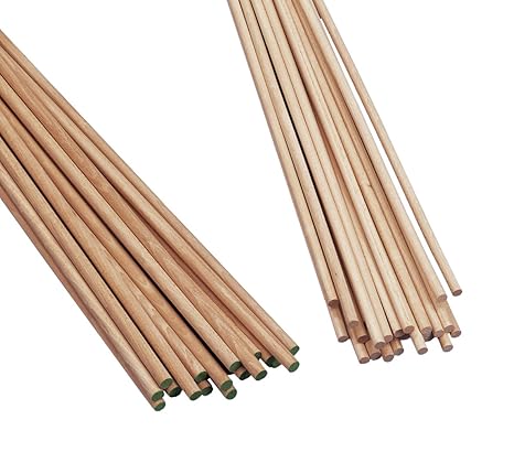 Rayher 6411000 RundstÃ¤be aus Buche, 3mm Ã¸, 1m, astfrei