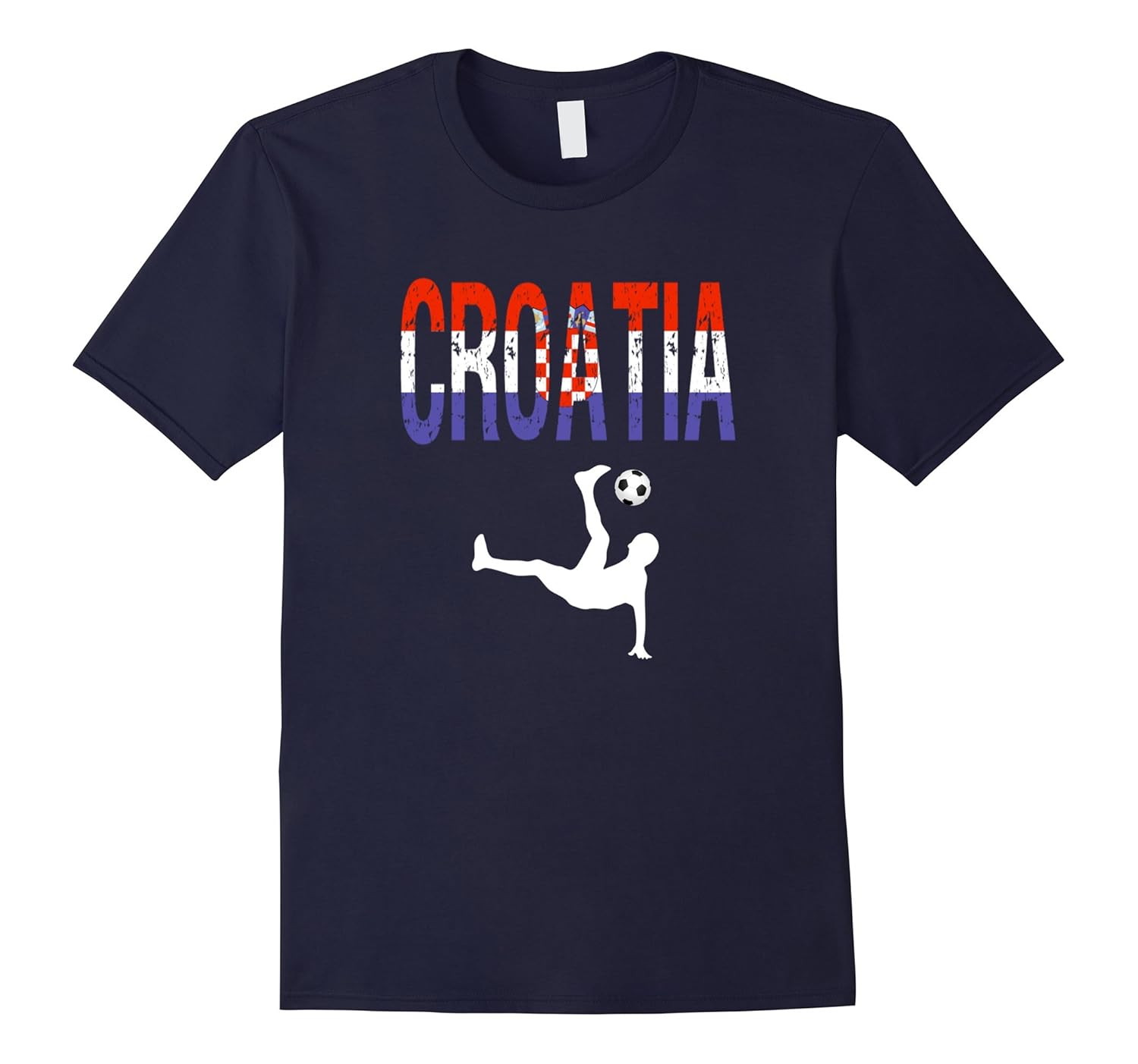 Croatia soccer T-Shirt - Croatian bicycle kick goal T shirt-ANZ