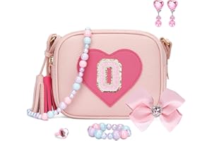 KKXIU Gifts For 3 4 5 6 7 8 Year Old Girls Dress Up Jewelry Kids Toys Toddler Purse Heart Little Girl Bag